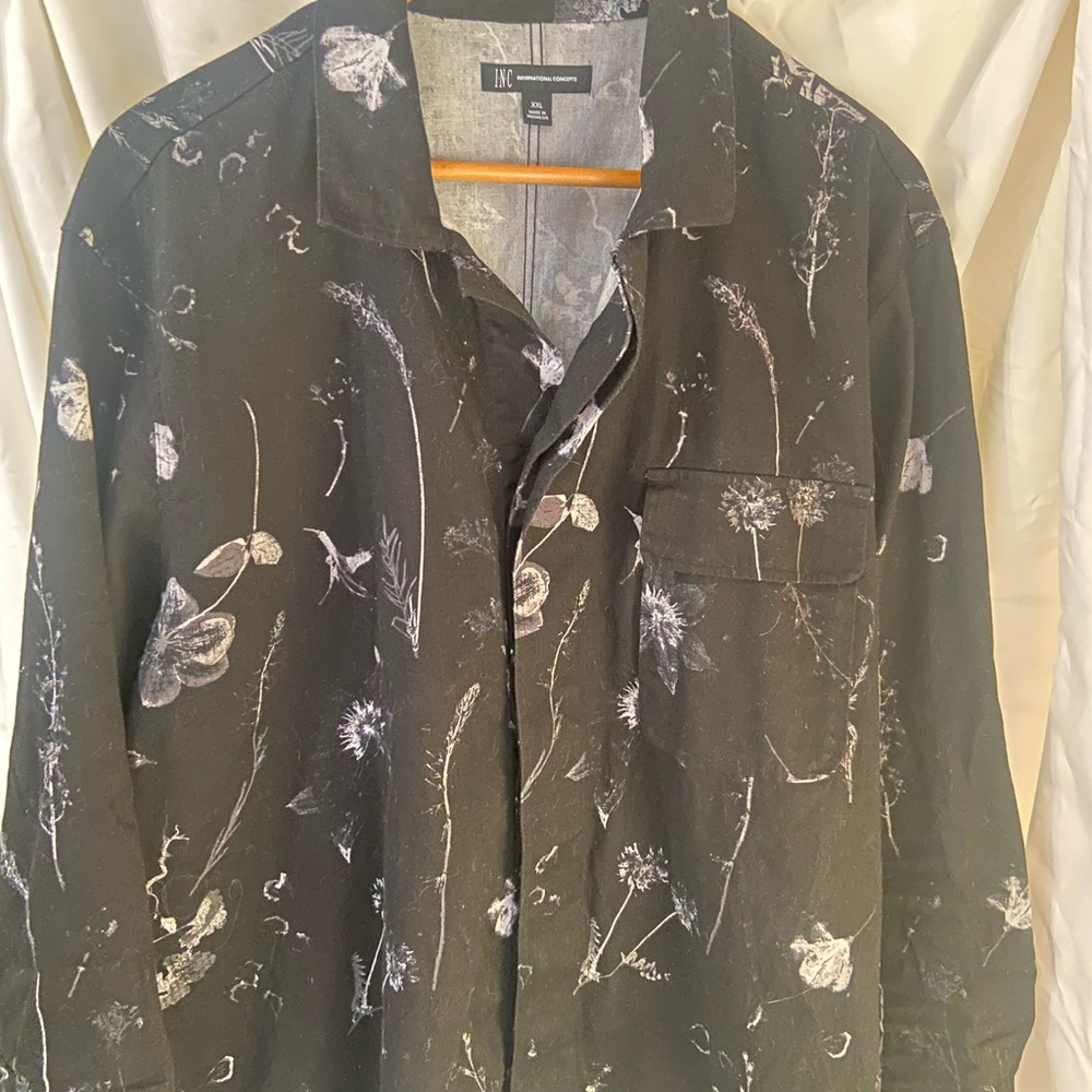 Floral flannel